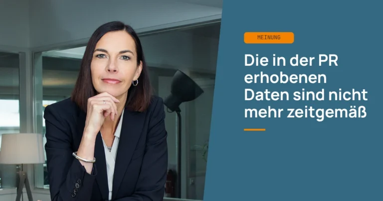 Die in der PR erhobenen Daten sind nicht mehr zeitgemäß